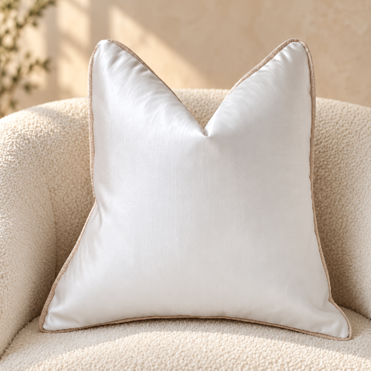 The Couture Cushion - The White Chanele - Style No. 21
