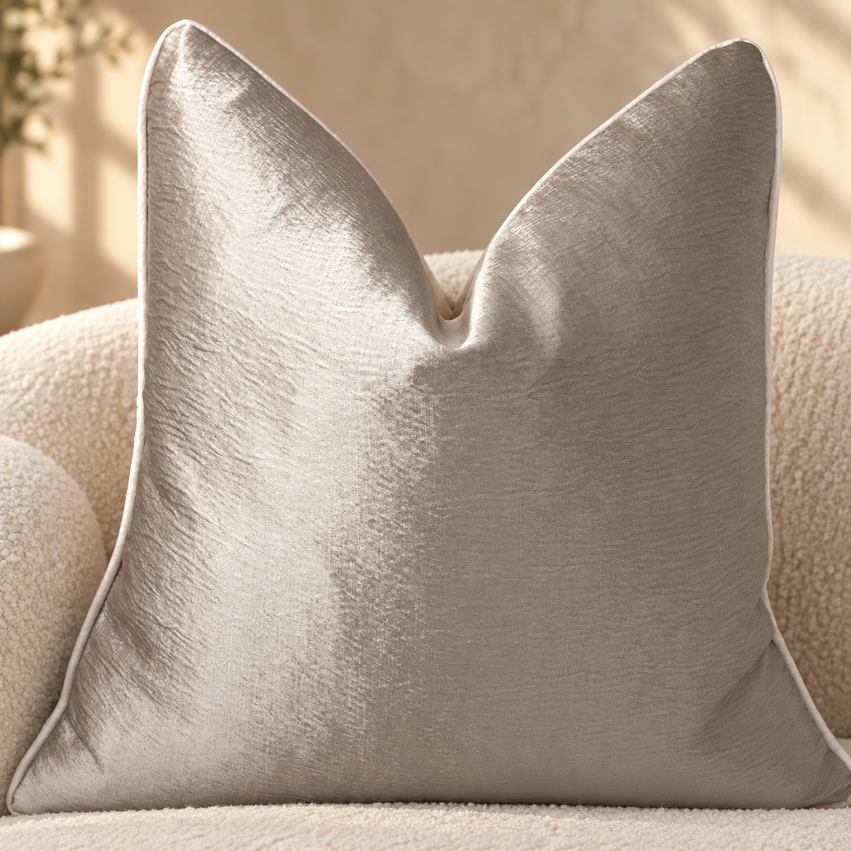 The Couture Cushion - The Champagne Solomon - Style No. 18