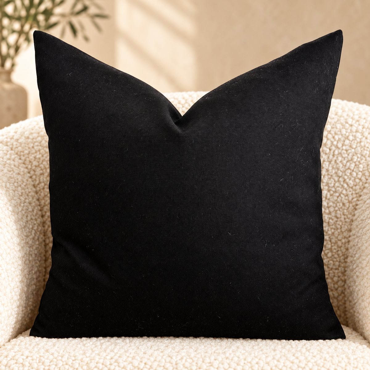The Couture Cushion - The Outdoor Black - Style No. 62