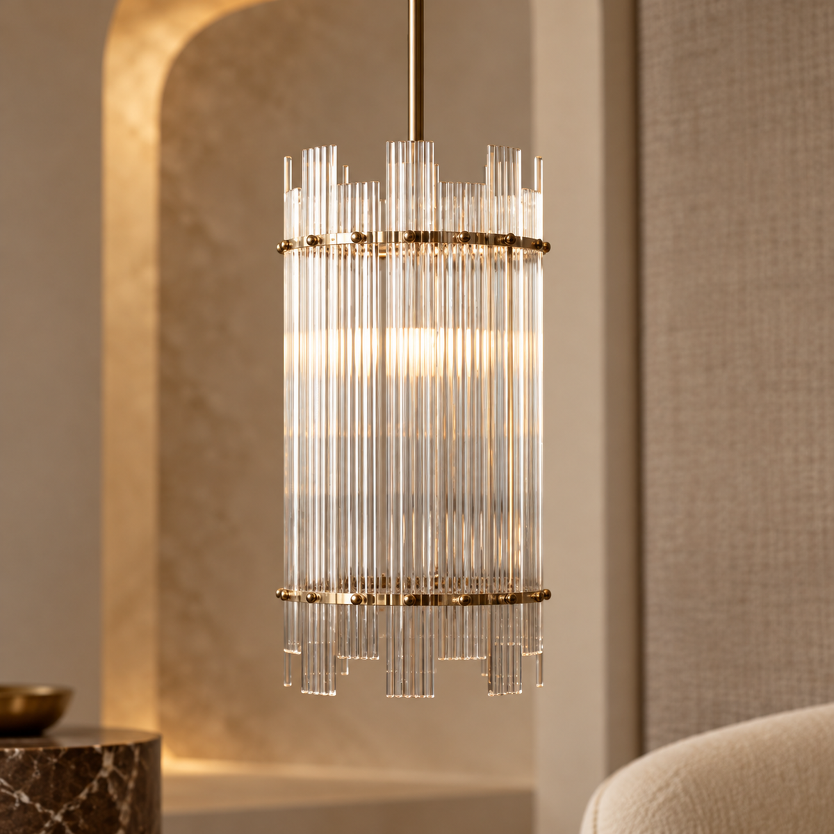 One Bulb Glass Pendant Light | Ritz