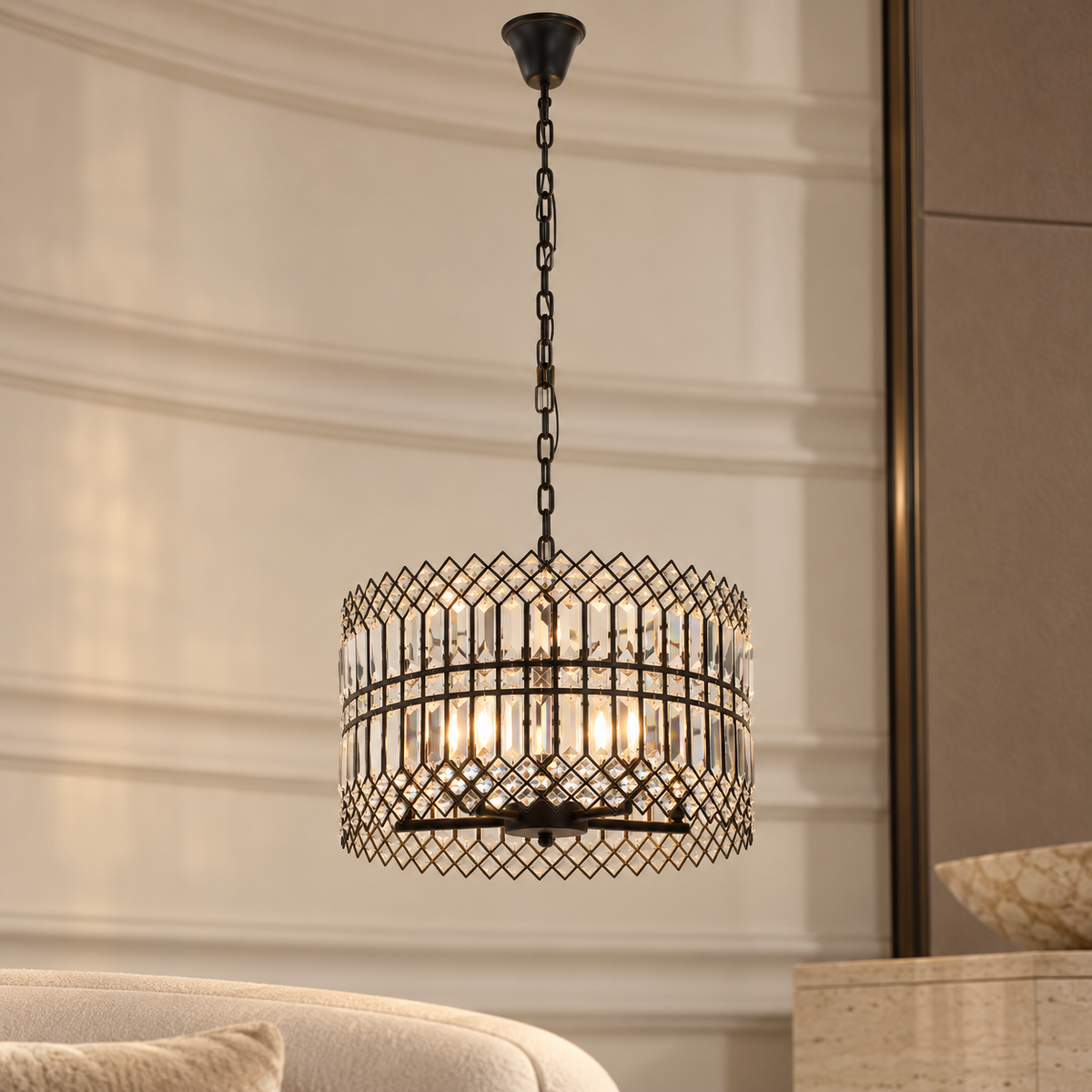 5 Light Crystal Pendant Light | Babylon