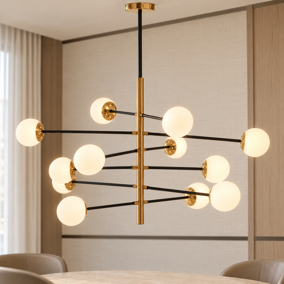 Twelve Bulb Pendant Light | Trieste