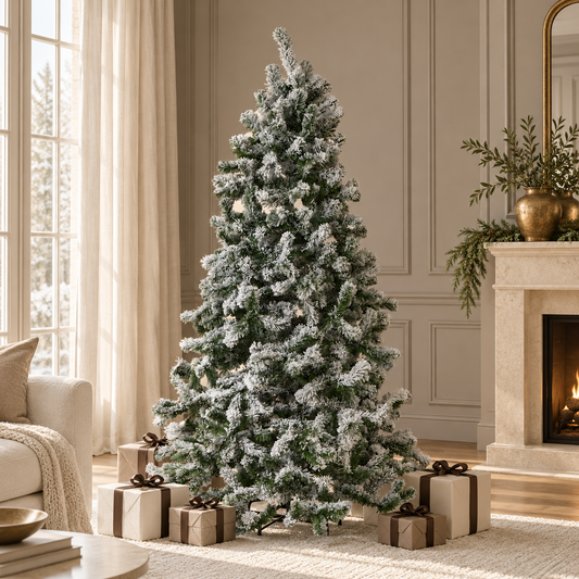 Extra Large Snowy Spruce Tree