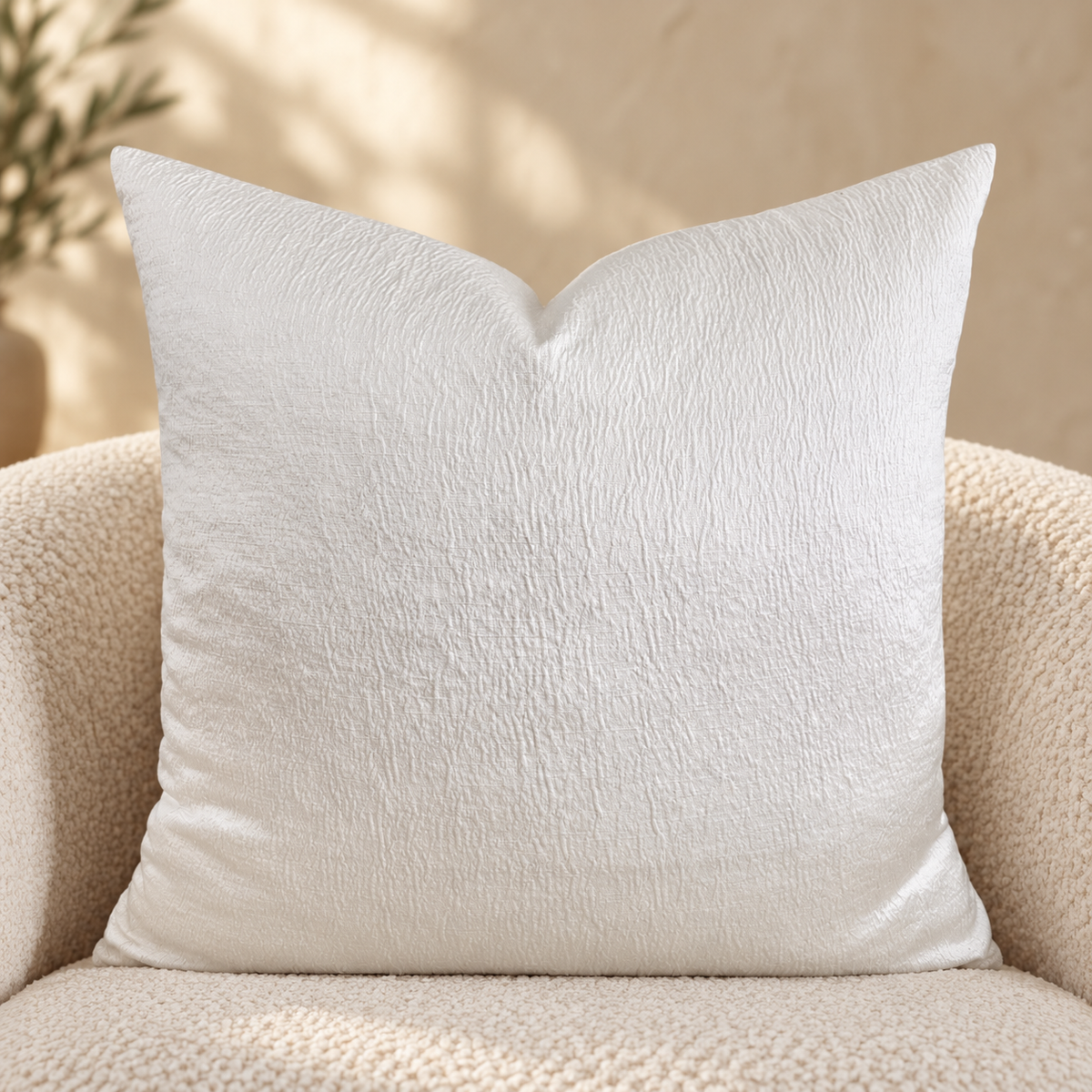 The Couture Cushion - The White Laurent - Style No. 39