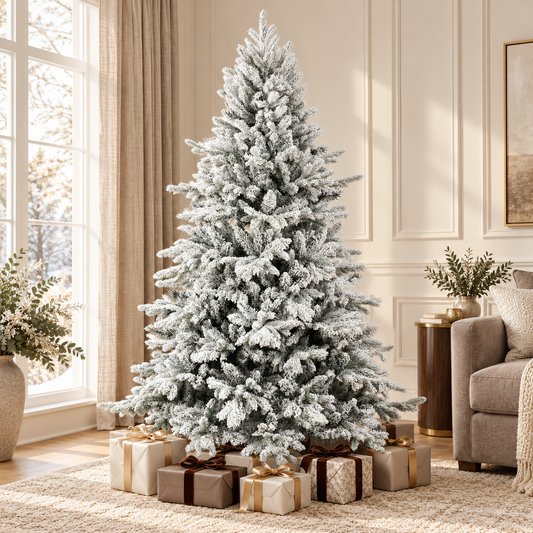 6ft Snow Flocked Artificial Christmas Tree