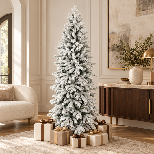 6ft Flocked Artificial Christmas Tree