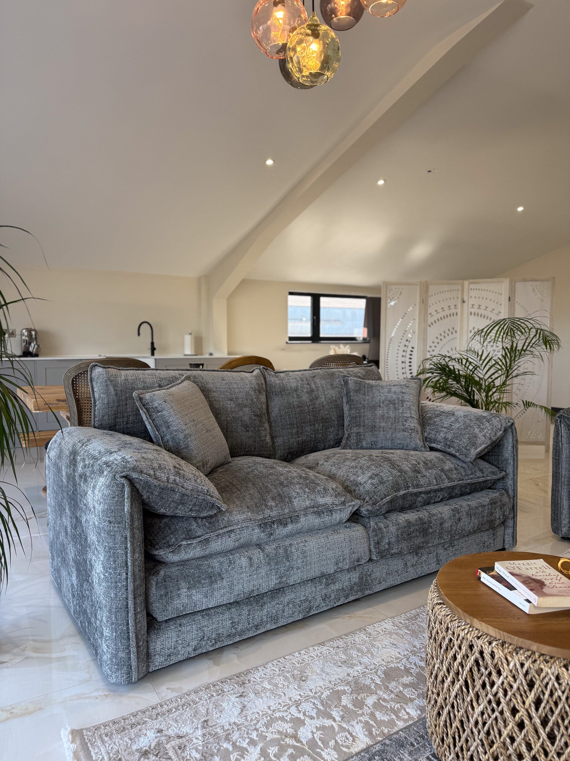 Solaya Sofa Grey 3 Seater