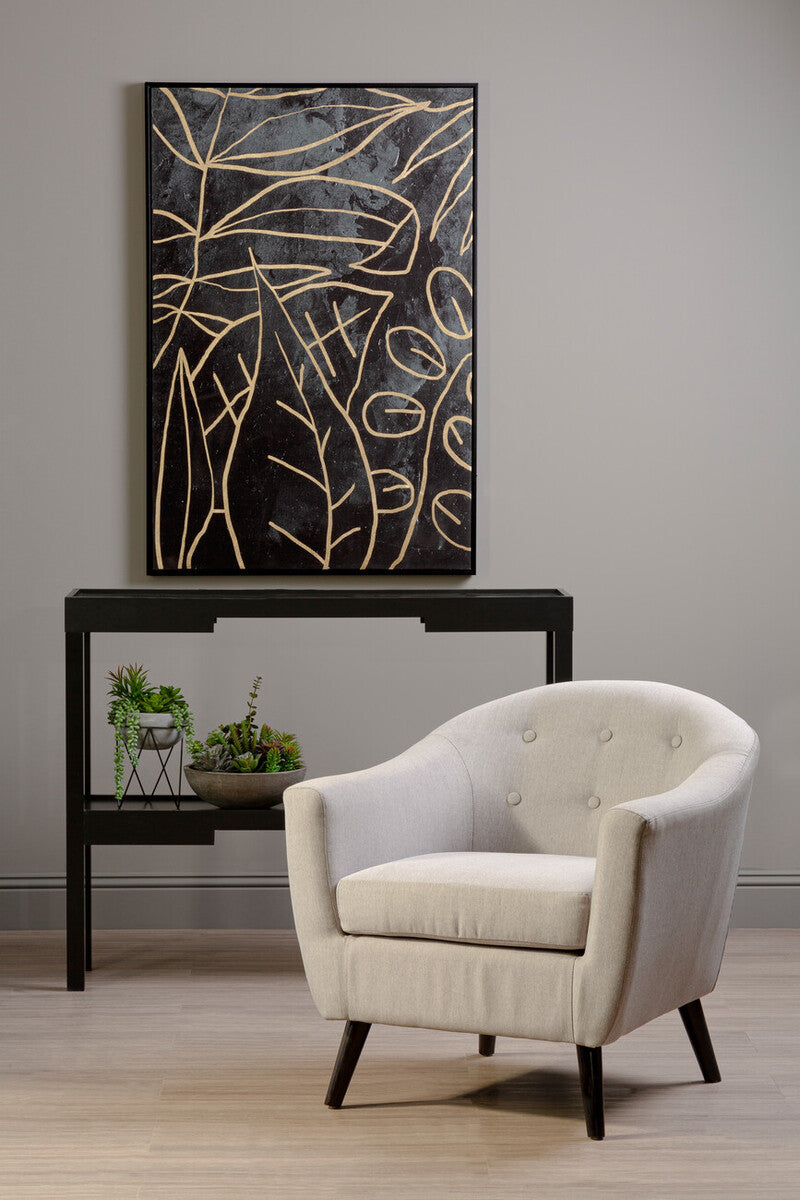 Osaka Black 2 Tier Console Table