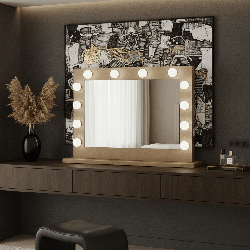 Gold Hollywood Mirror 80 x 60cm