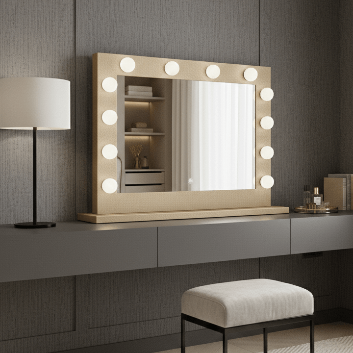 Gold Hollywood Mirror 80 x 60cm