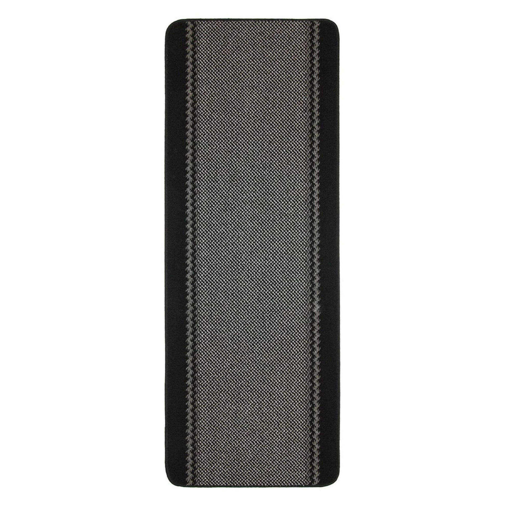 Washable Bordered Black Rug  | 116Bl