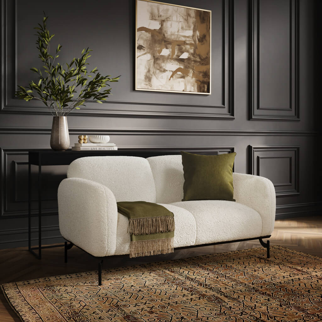 Larissa Boucle Calm 2 Seater Sofa