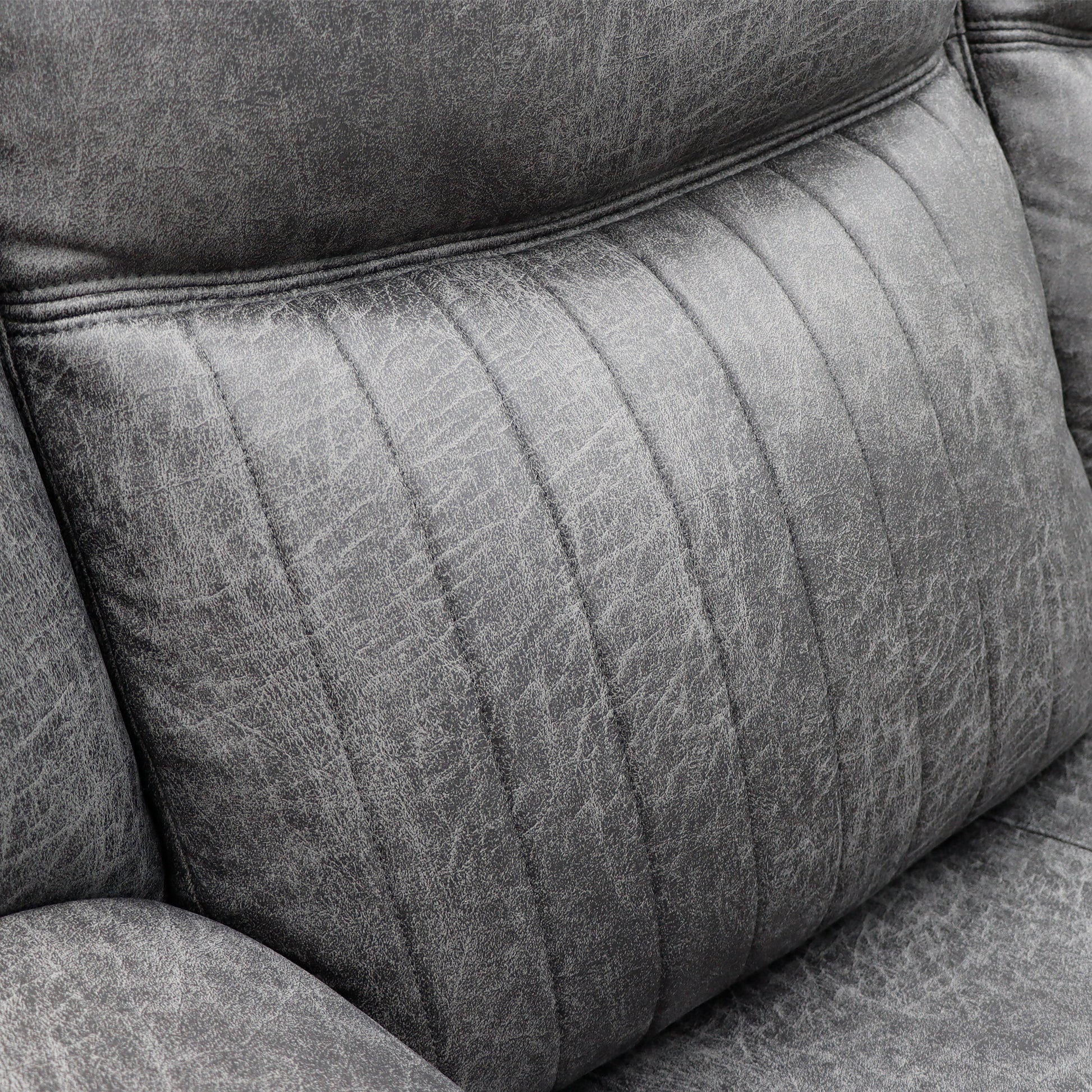 Leon Electric Recliner Sofa Grey 2 Seater