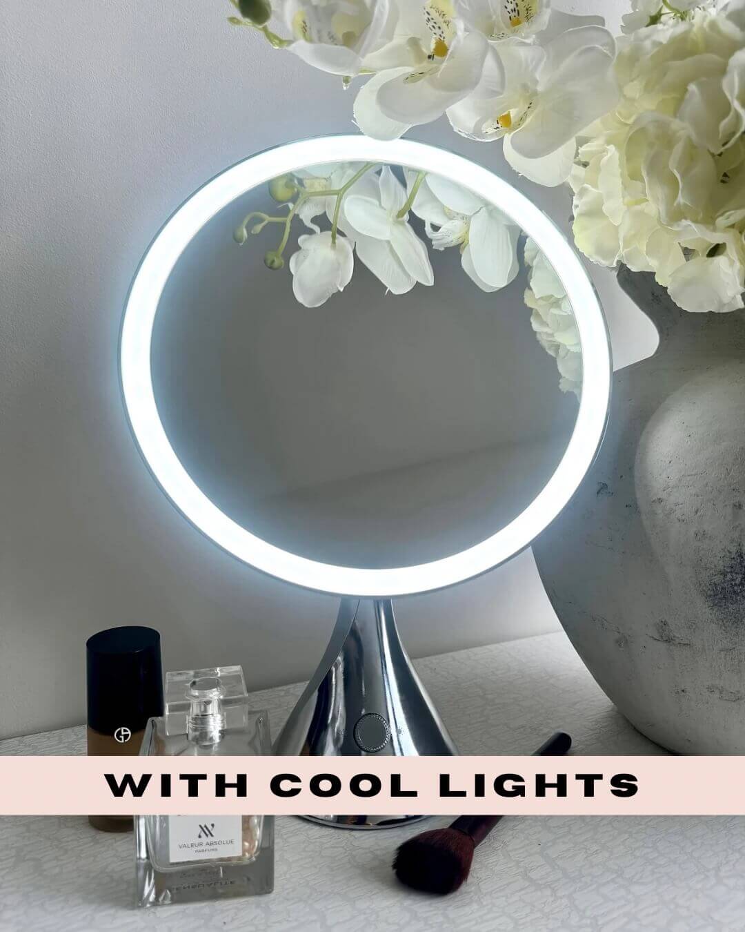 Glam Pro Cosmetic Vanity Mirror in Chrome