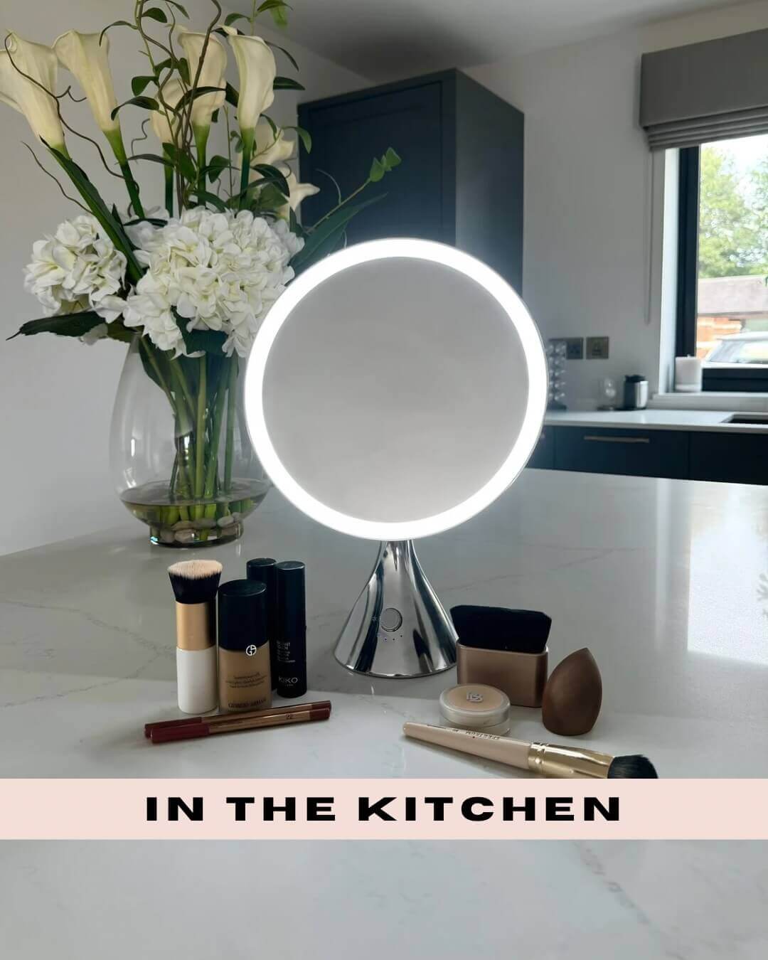 Glam Pro Cosmetic Vanity Mirror in Chrome