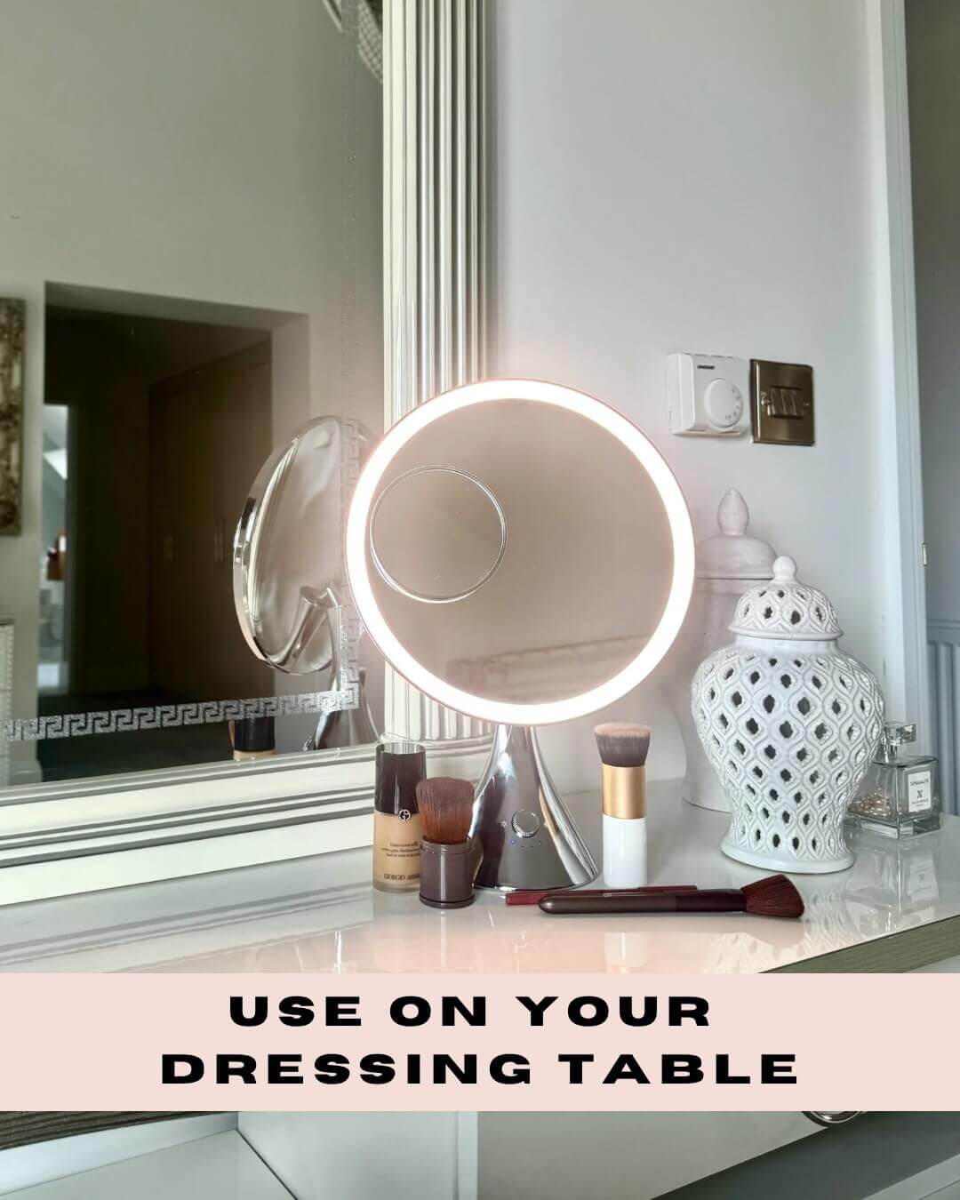 Glam Pro Cosmetic Vanity Mirror in Chrome