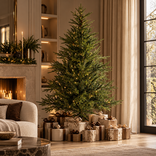 5 Foot Artificial Christmas Tree with Realistic Hinged Branches
