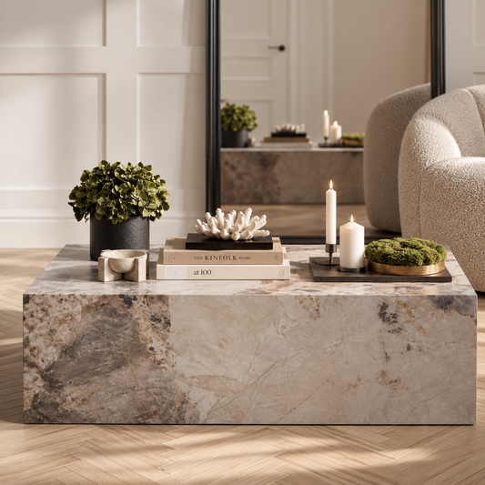 San Leo Rectangular Cream Coffee Table