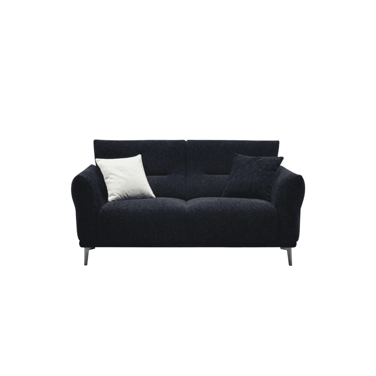 Albert Sofa Range in Black Lux Boucle Fabric