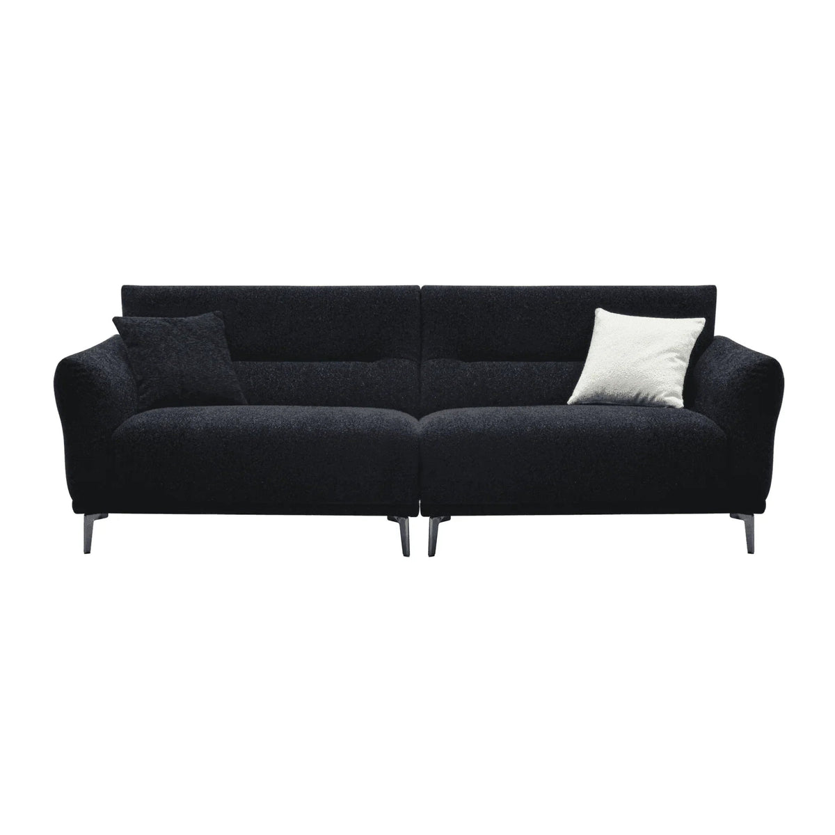 Albert Sofa Range in Black Lux Boucle Fabric
