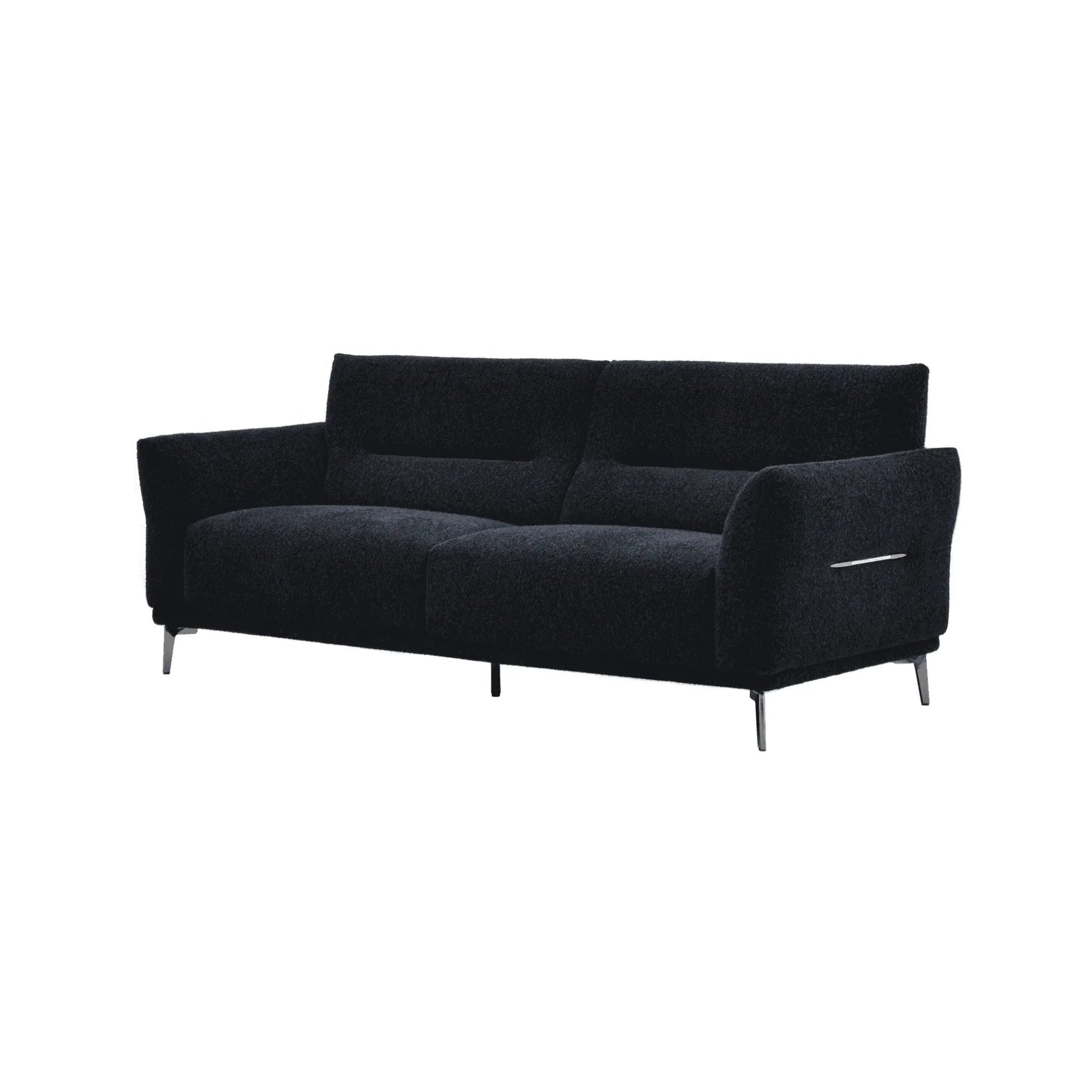 Albert Sofa Range in Black Lux Boucle Fabric