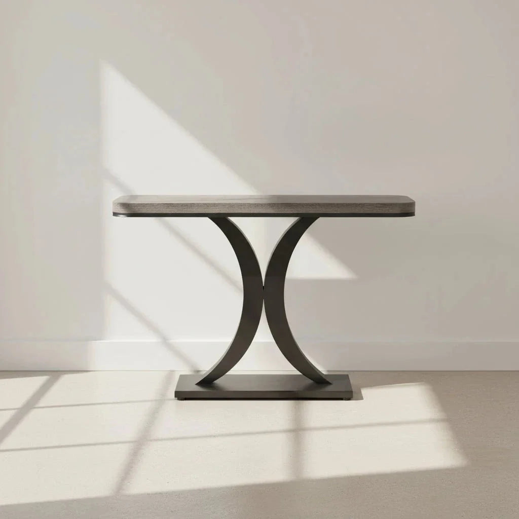 100cm Geometric Modern Console Table for Narrow Entryways