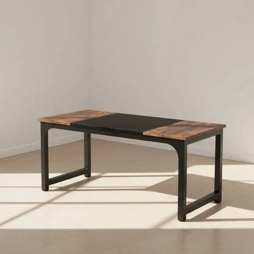 Modern Conference Table - Rectangular Meeting Desk for Computer Use