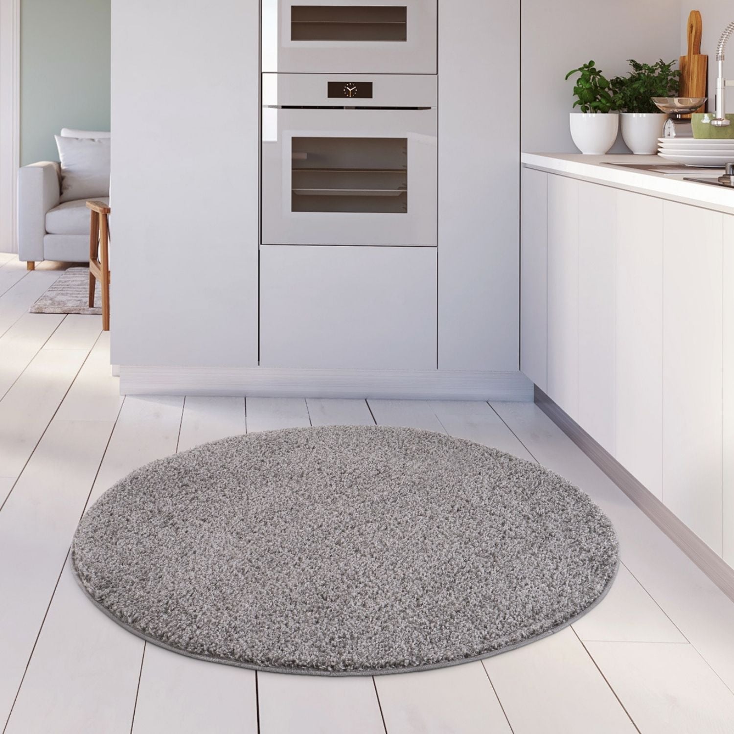 Myshaggy Solid Grey Rug