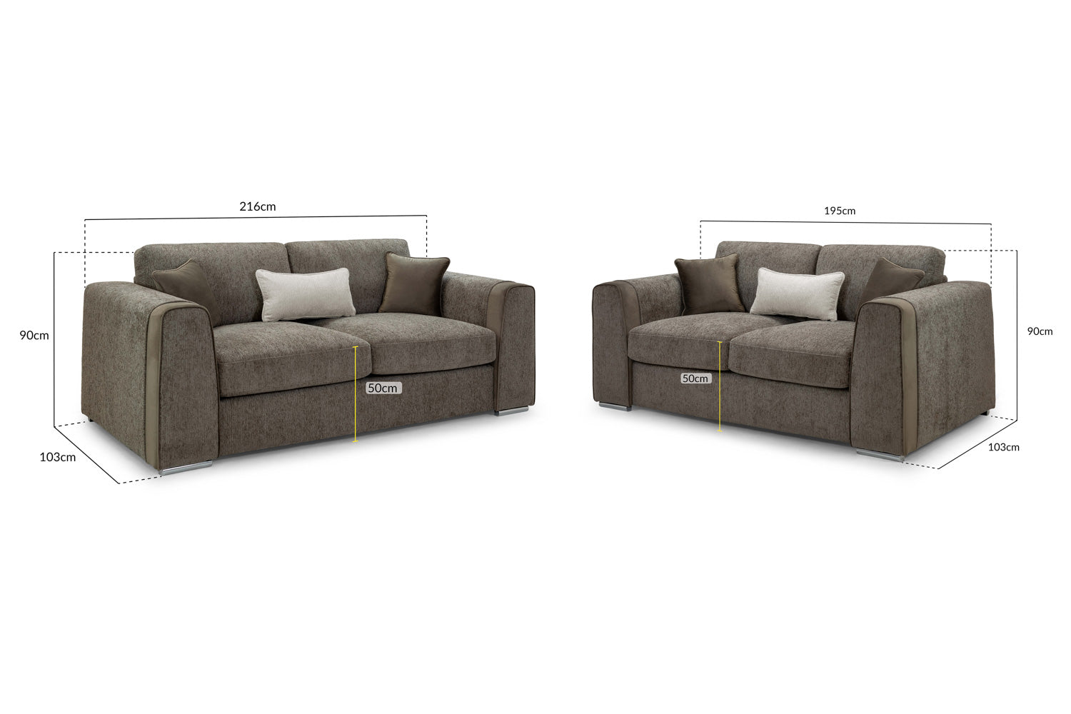 Luxurious 3+2 Sofa Set, Velvet Trimmed, Ultimate Comfort