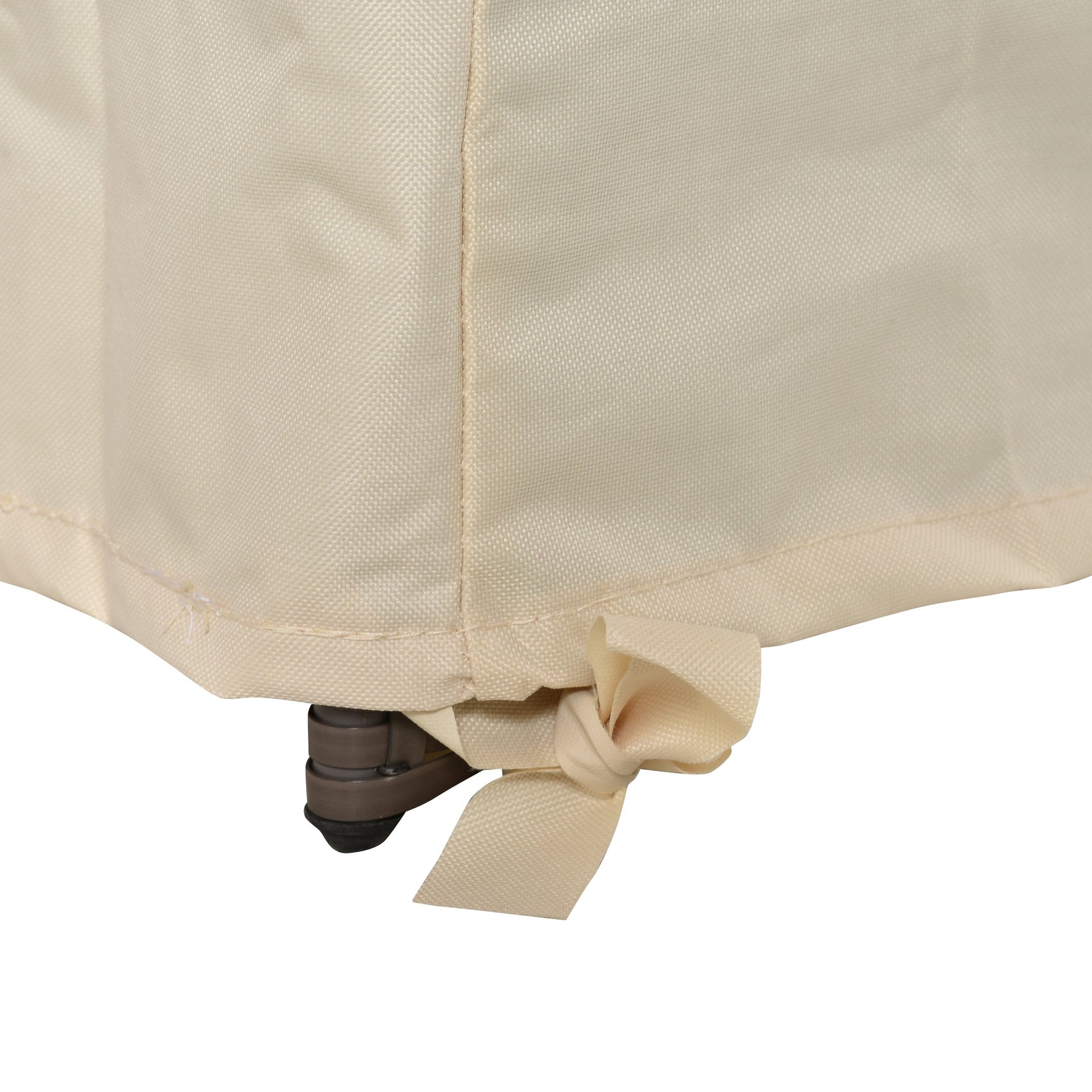 600D Oxford Cloth Furniture Cover, 3 Seater Sofa Protector for Garden Patio, Outdoor, Waterproof, Beige, 218 x 111 x 63-101 cm