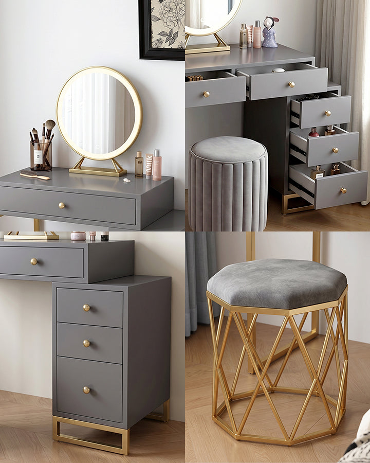 Nelia Dressing Table With LED Mirror