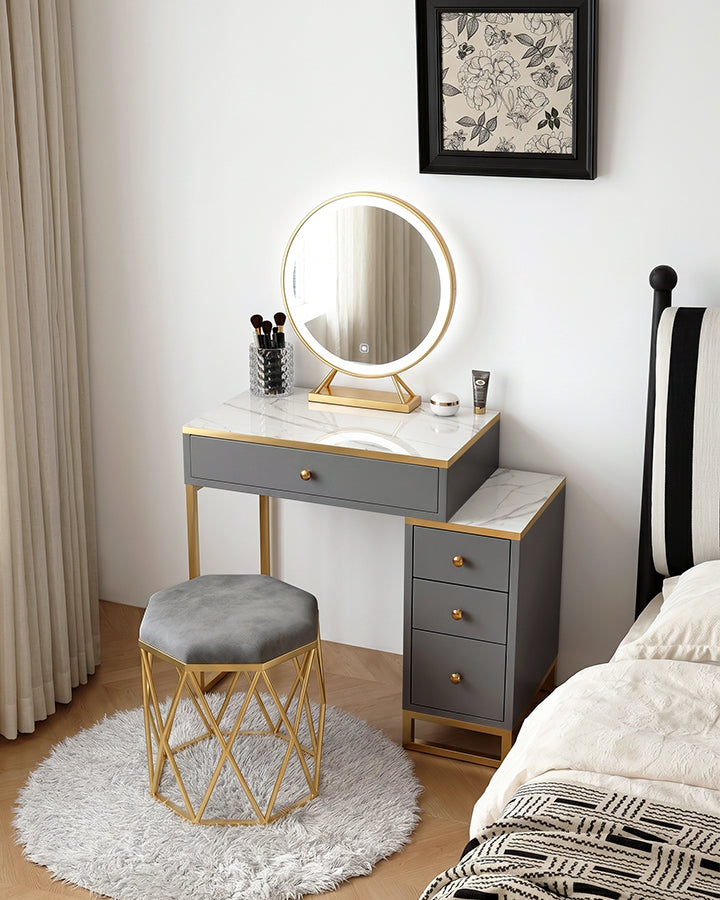 Nelia Dressing Table With LED Mirror