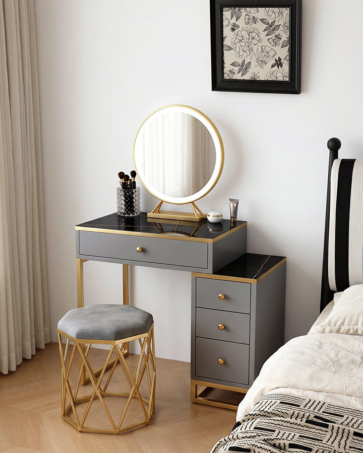 Nelia Dressing Table With LED Mirror