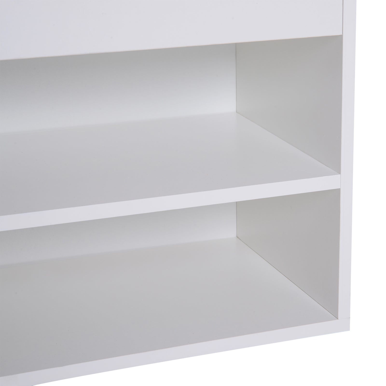 Wooden Shoes Cabinet Bench Hidden Storage Padded Seat Organiser Footwear Rack Hallway White 80 x 30 x 47 cm