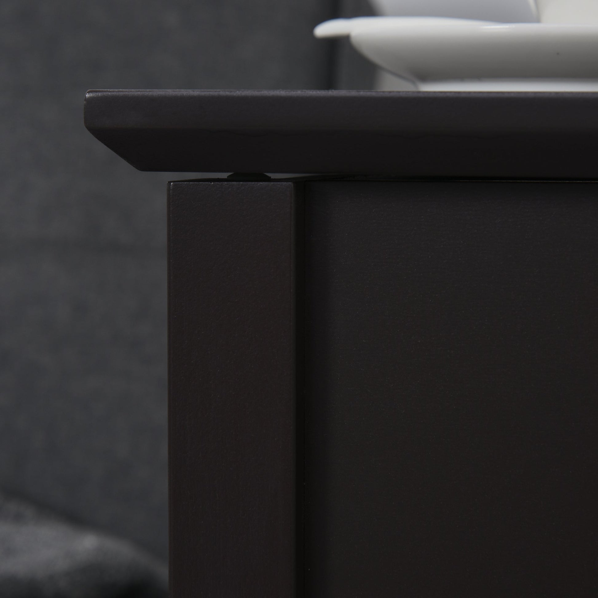 End Table, Narrow Side Table with Flip Top , Shelf, Dark Coffee