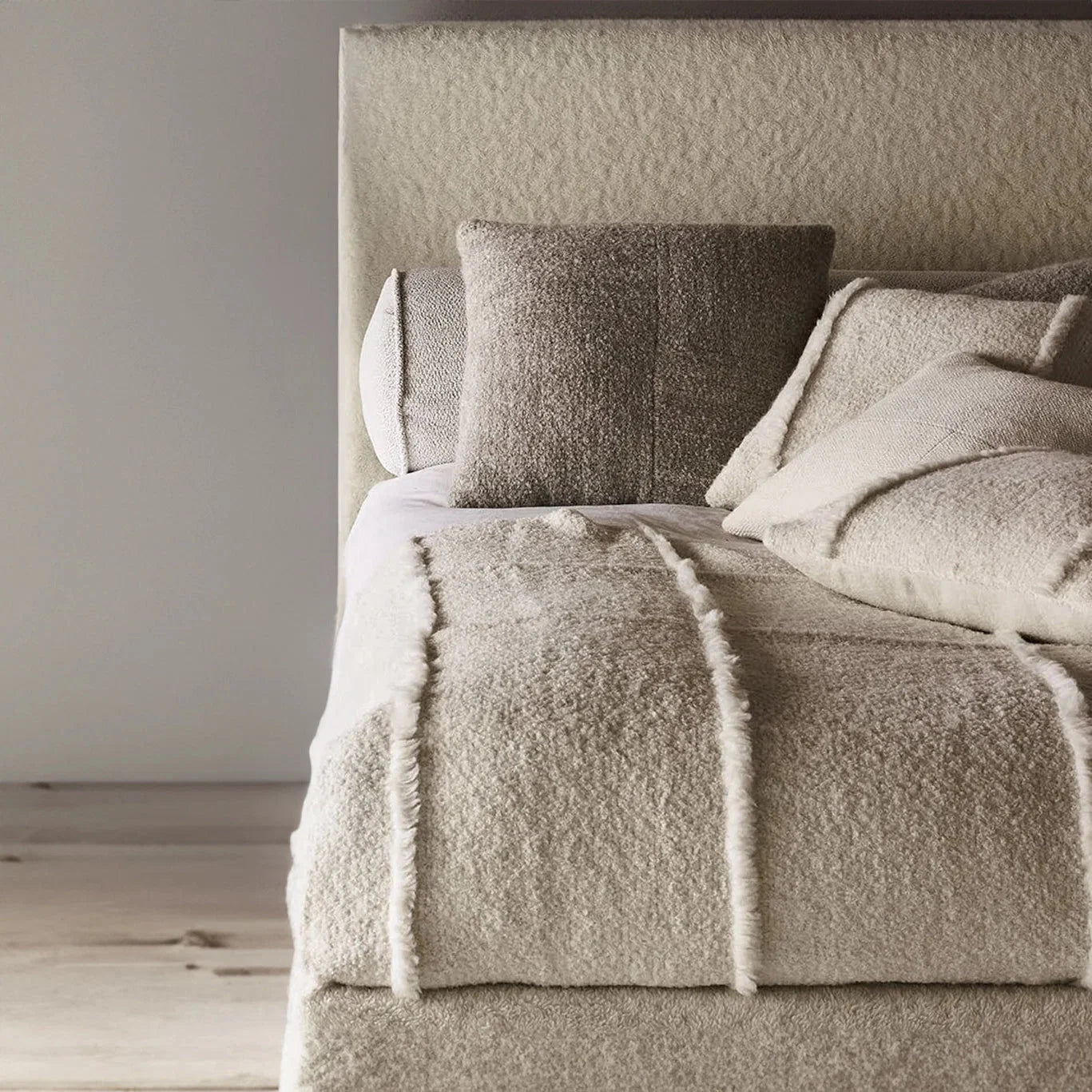 Vienna Boucle Upholstered Bed Frame