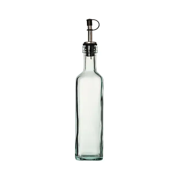 Recycled Square Glass Piri Bottle - 400ml