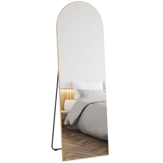 Arched Full Length Mirror - Gold Tone