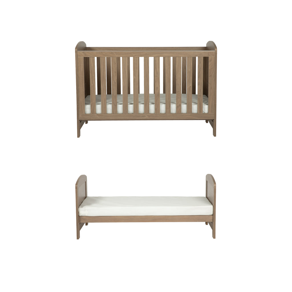 3 Piece Nursery Lullaby Luxe Walnut Bedroom Furniture Set