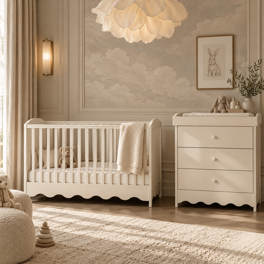 2 Piece Nursery Cloud 9 Cashmere Bedroom Furniture Set