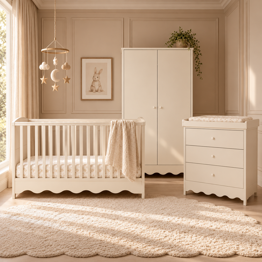 3 Piece Nursery Cloud 9 Cashmere Bedroom Furniture Set
