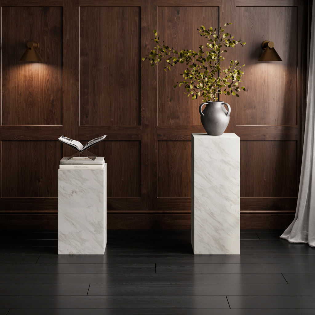 San Leo Large Pedestal White