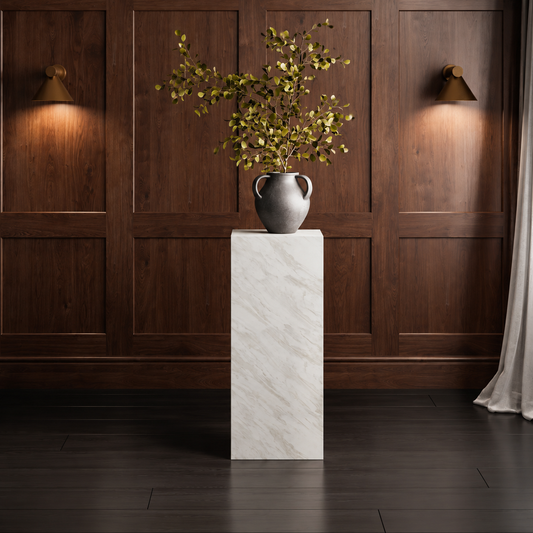 San Leo Large Pedestal White