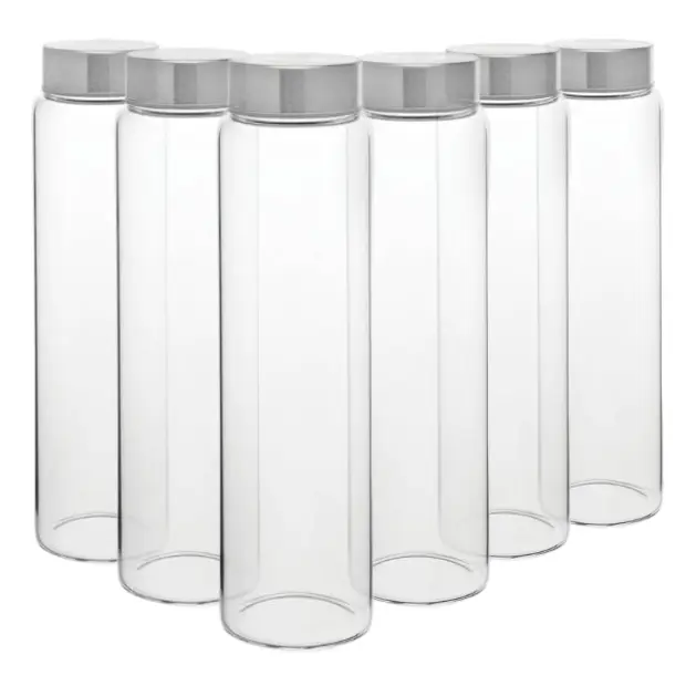 Atlantis Screw Top Glass Bottles - 1Ltr - Set of 6