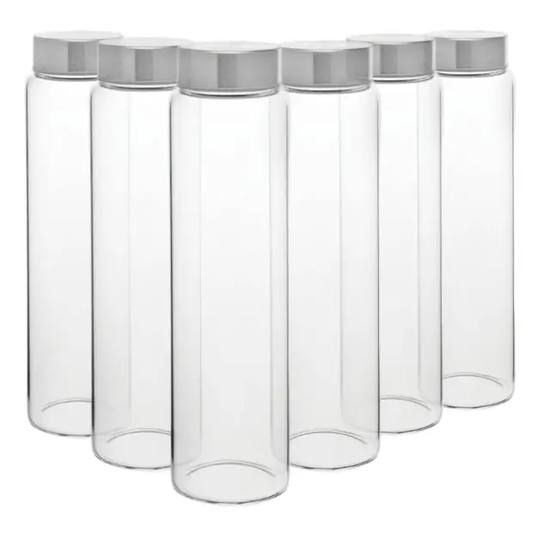 Atlantis Screw Top Glass Bottles - 1Ltr - Set of 6