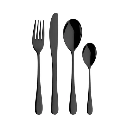 Pintinox Princess Black Cutlery Set - 24 Piece