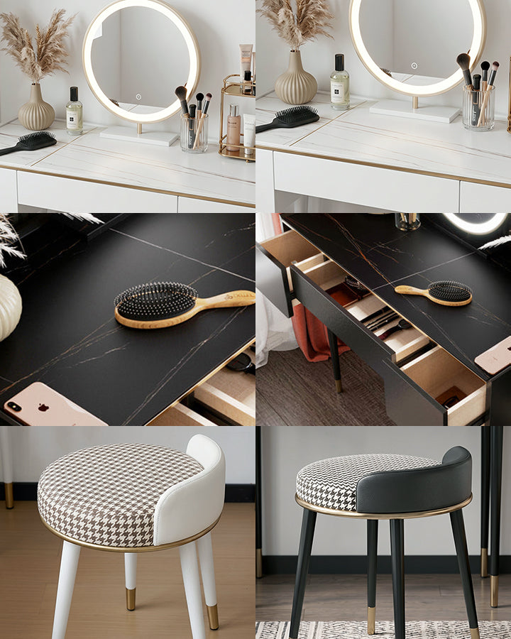 Dressing Table With LED Mirror, Clearance, Blcak