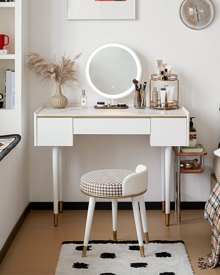 Dressing Table With LED Mirror, Clearance, Blcak