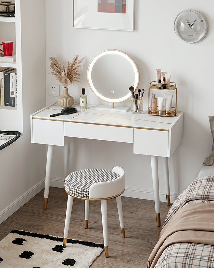Dressing Table With LED Mirror, Clearance, Blcak