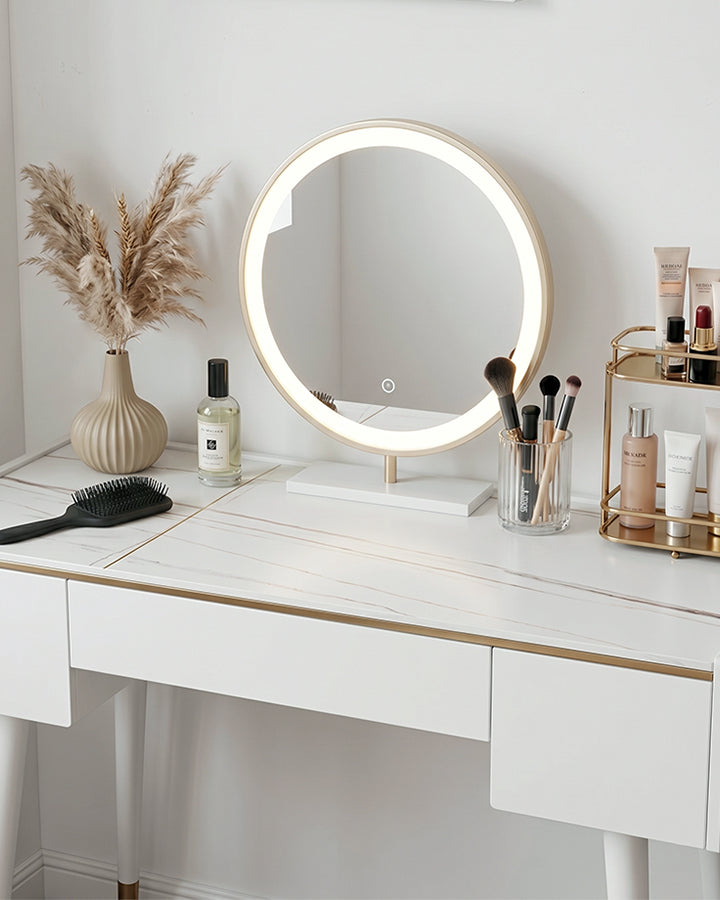 Dressing Table With LED Mirror, Clearance, Blcak